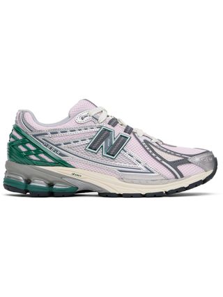 New Balance pink and green 1906 R sneakers