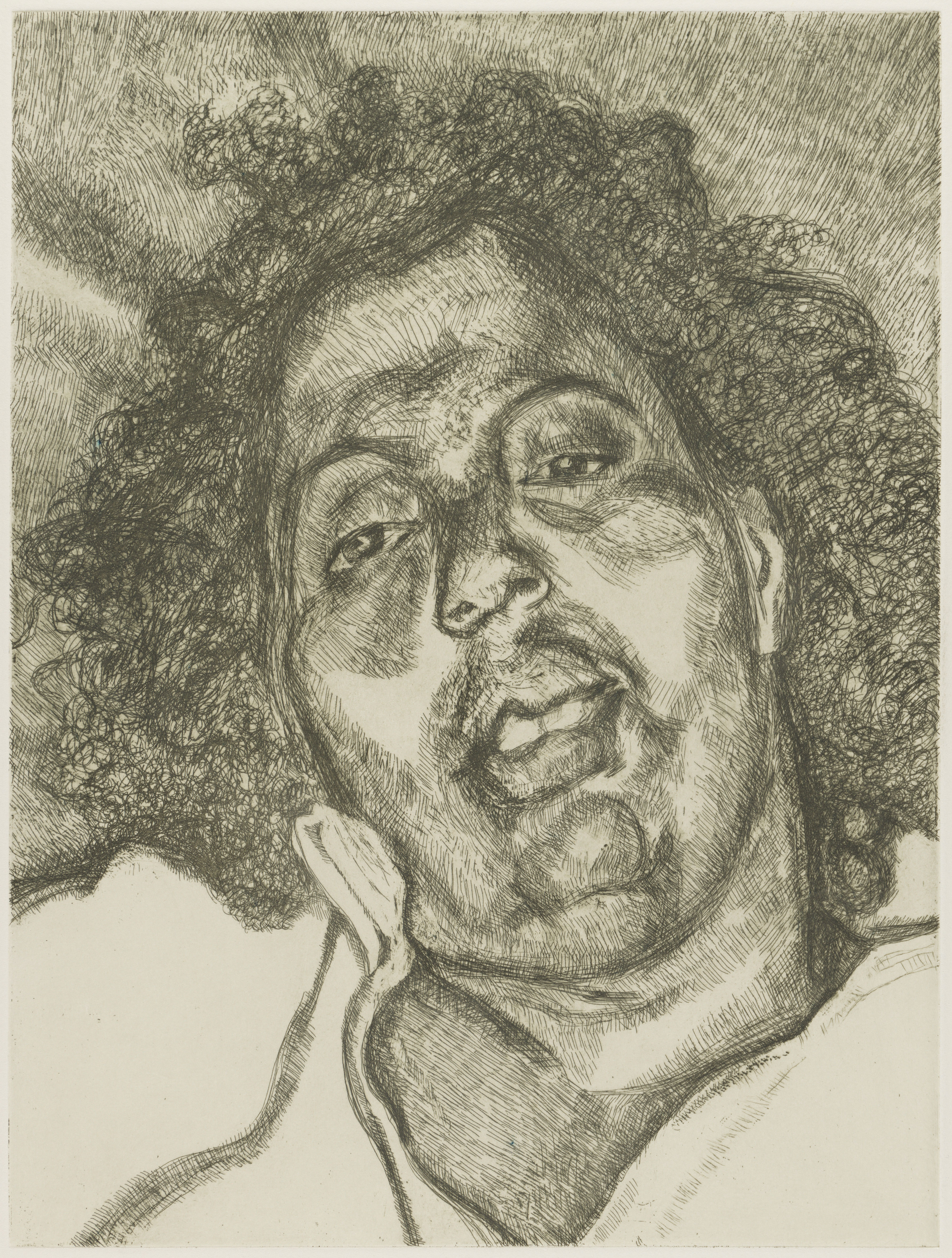 Solicitor&amp;rsquo;s Head, 2003, Lucian Freud, Etching, &amp;copy; The Lucian Freud Archive.