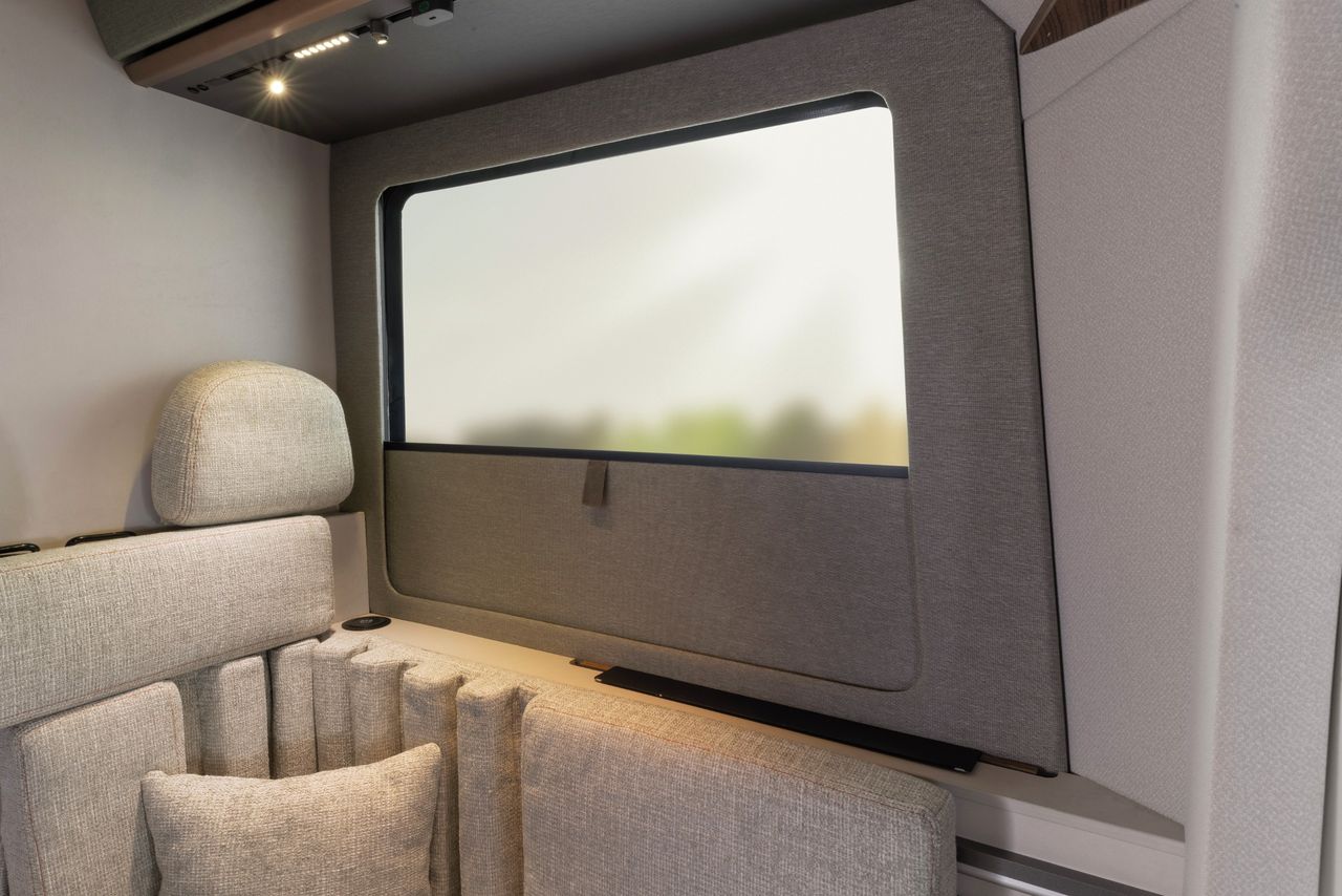 Interior details of the Dethleffs c.core concept camper van