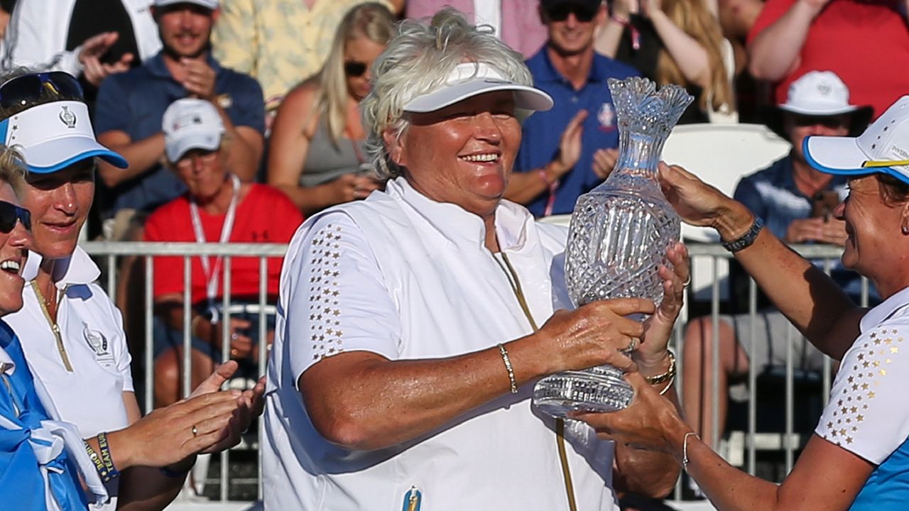 Dame Laura Davies at the Solheim Cup