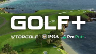 The GOLF+ logo with a PGA course in the background