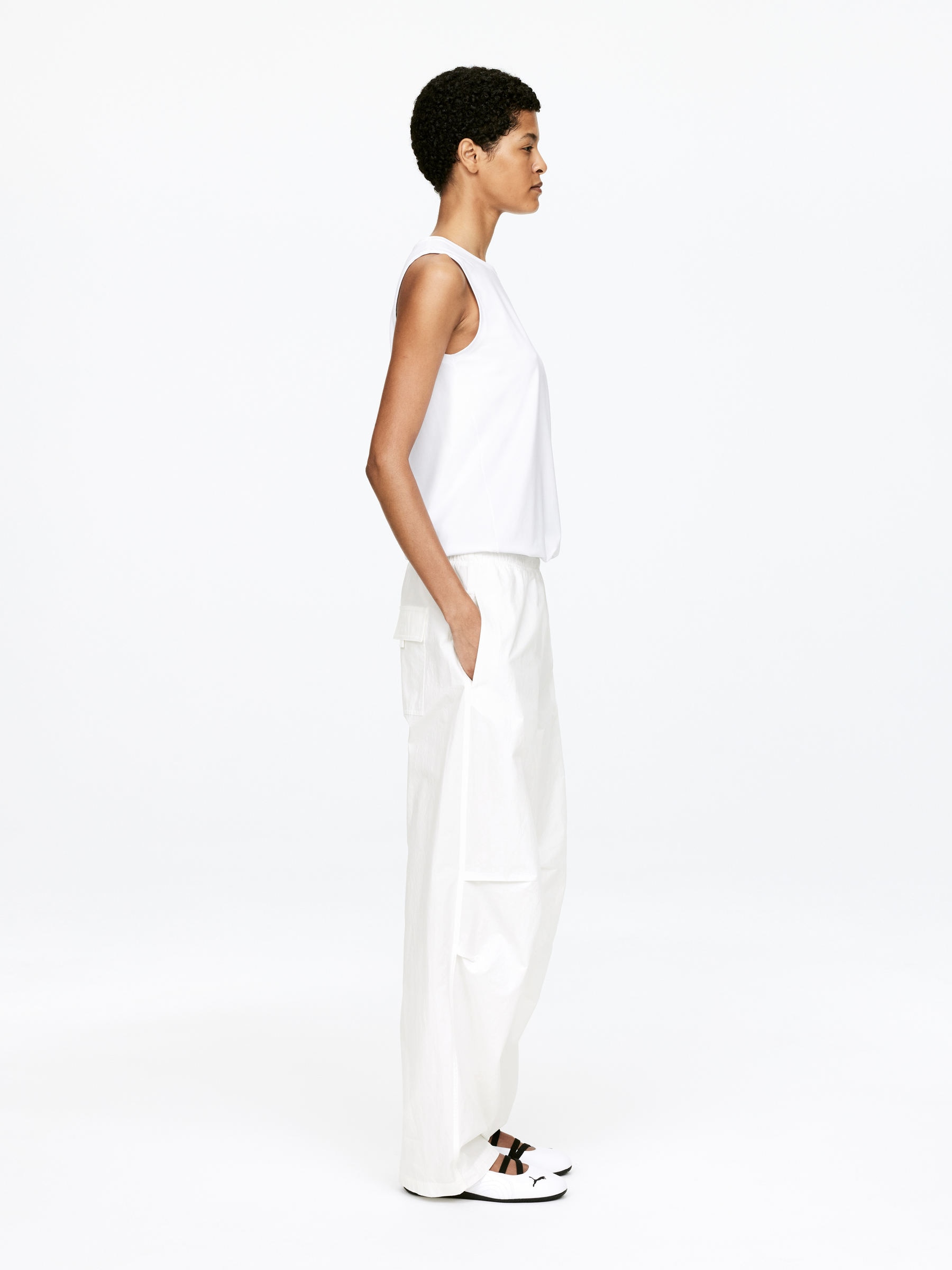 Activewear Cotton Trousers – White – Women – Arket Gb