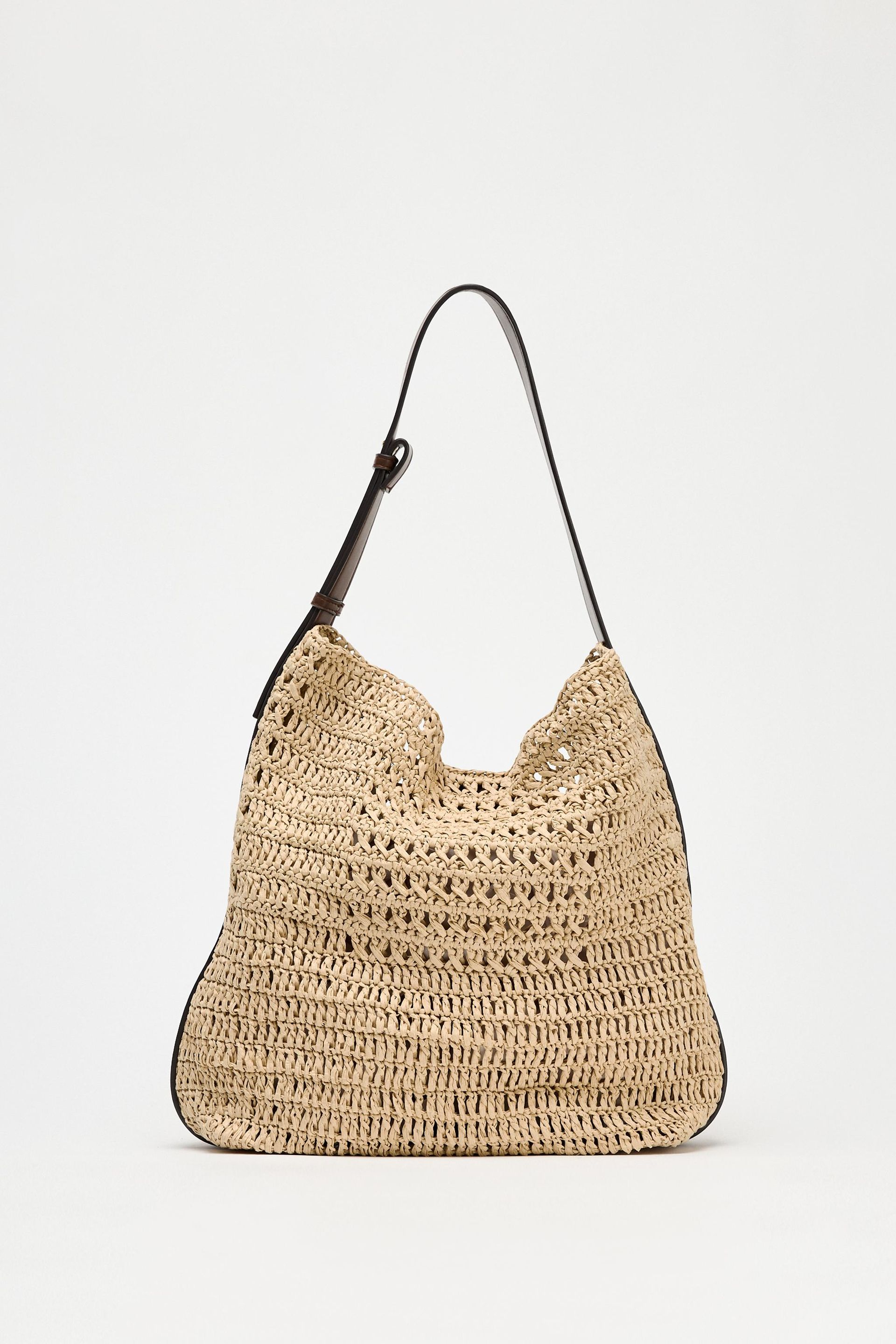 Raffia Effect Bucket Bag