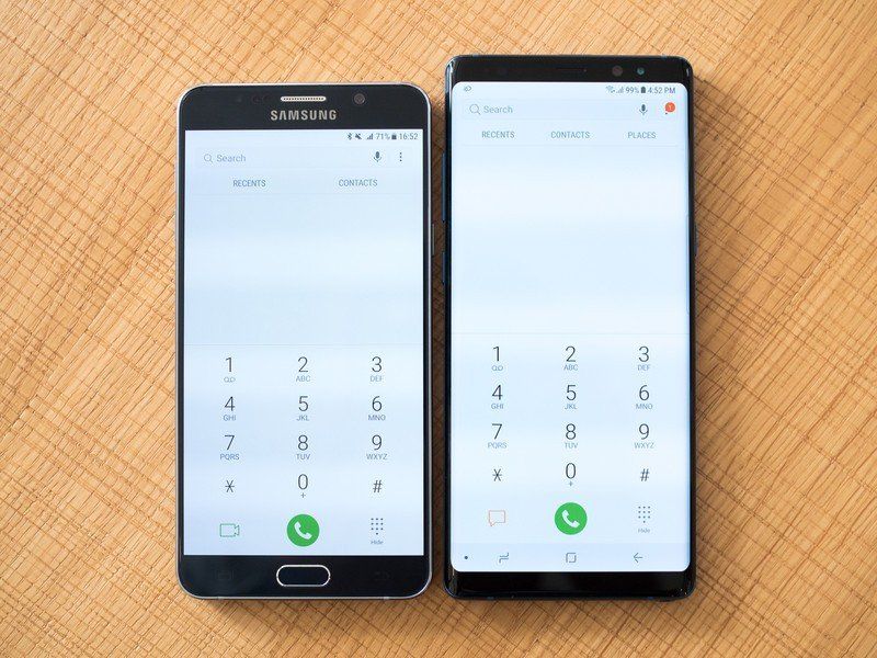 Samsung Galaxy Note 8 and Galaxy Note 5