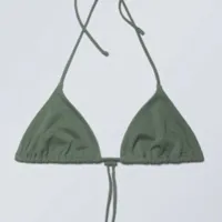 Weekday Drawstring Halter Bikini Top