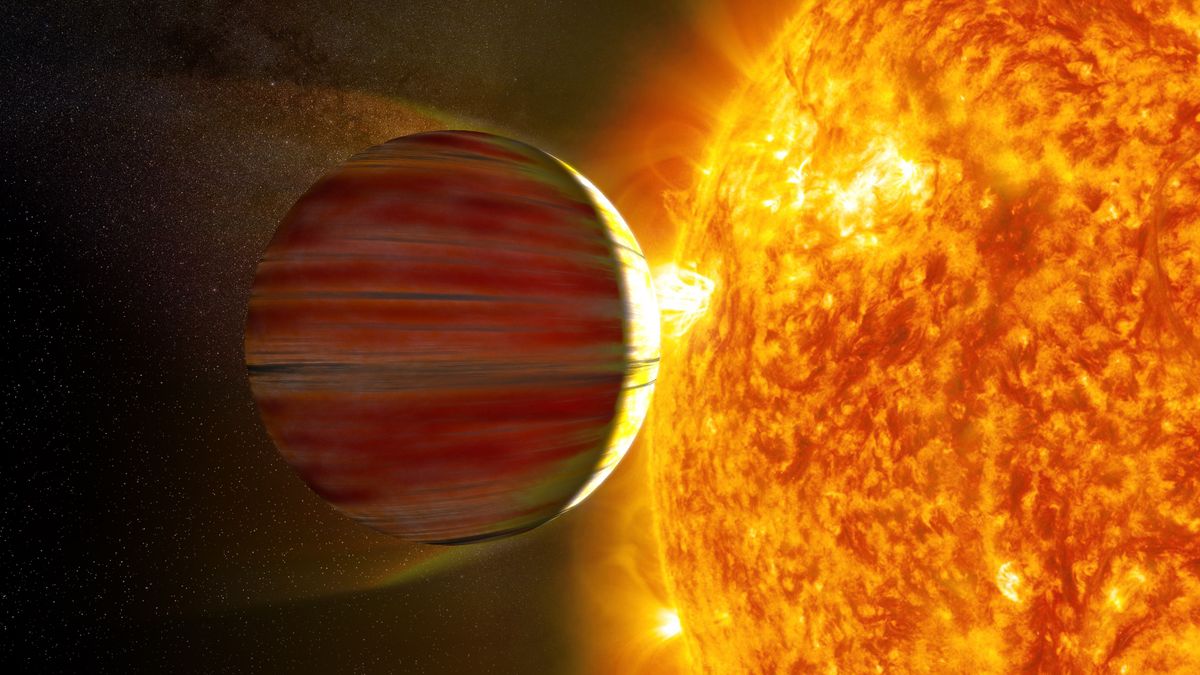 A cosmic tango: this distant planet's very strange orbit points to a violent and..