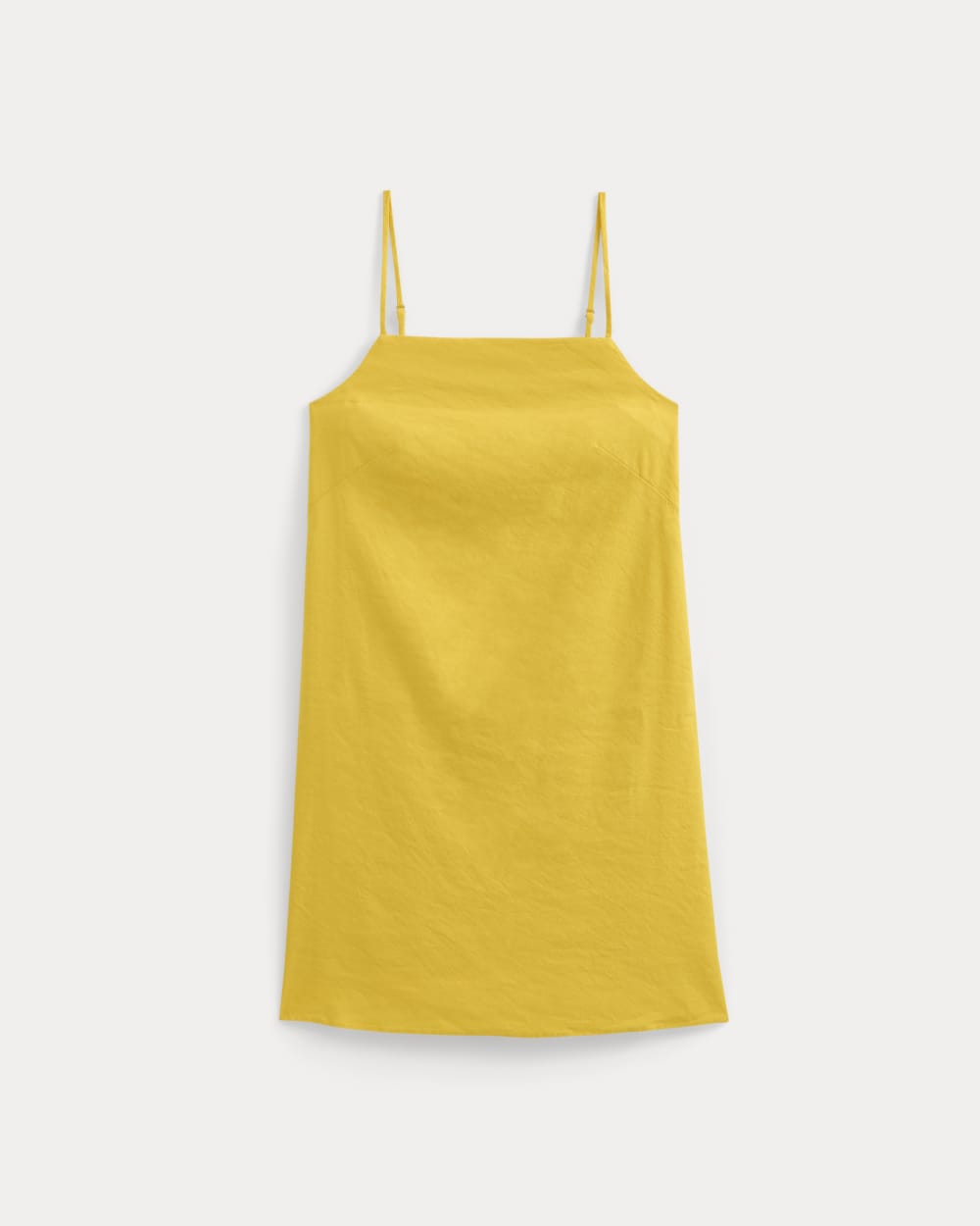 Mini Shift Dress in Stretch Linen | Passion Fruit - 00