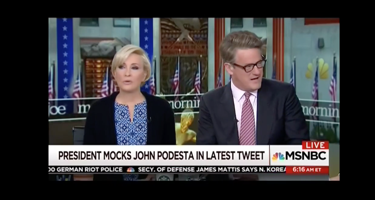 Mika Brzezinski and Joe Scarborough.