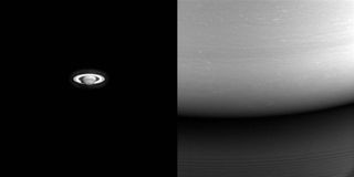 Saturn in two views