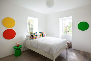 A child's bedroom with color