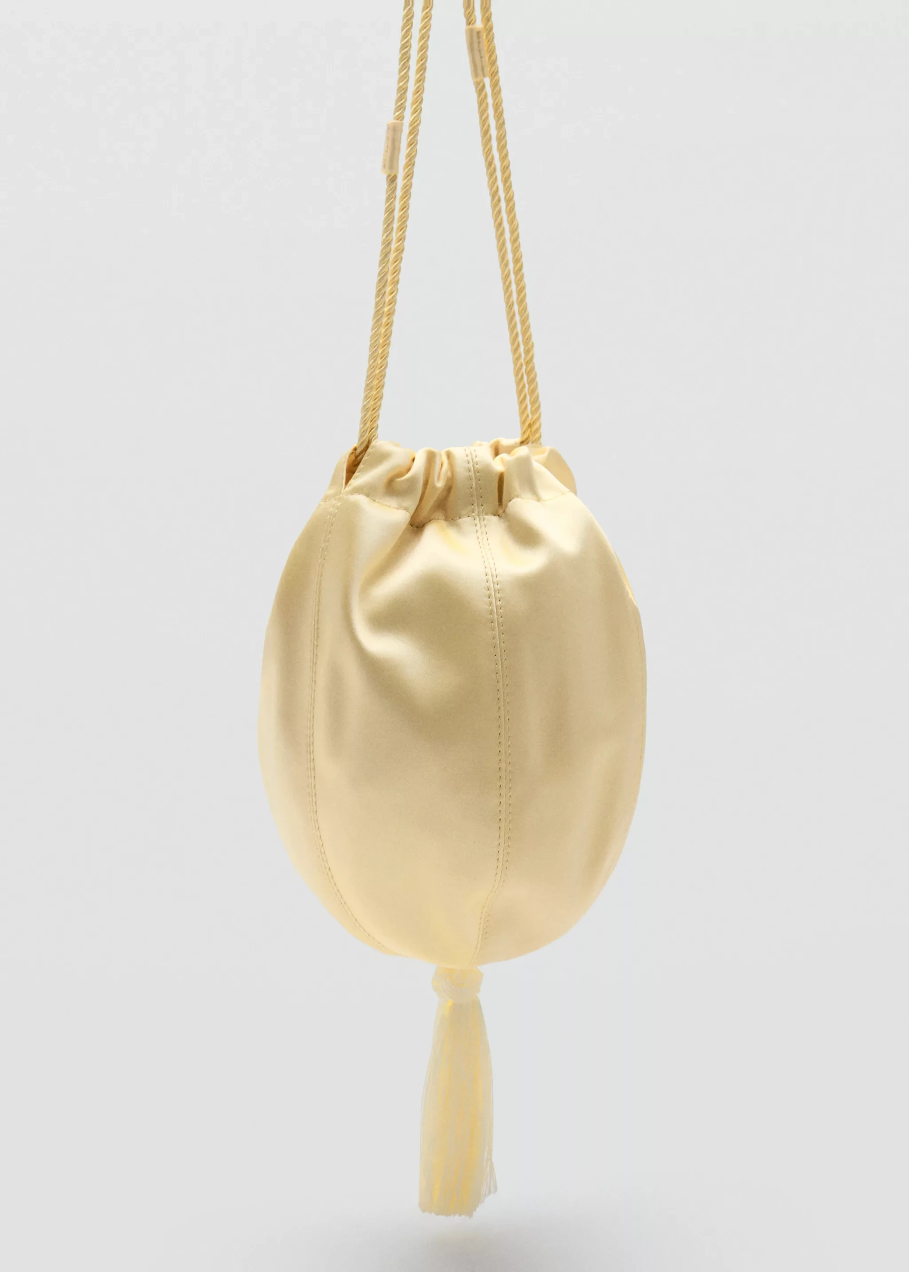 Satin Clutch Bag With Tassels | Mango Usa