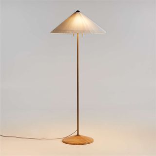 Flores Floor Lamp with Fluted Shade