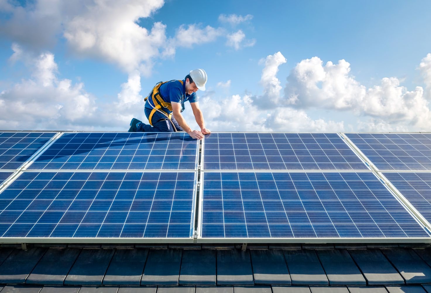 Solar panels must be fitted by an expert, although it is possible to buy your own materials and hire an installer