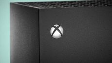 Xbox Series X &ndash; close-up of glowing button (Xbox logo)