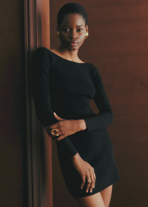 Livie Dress - Black - Viscose Ecovero™ Lenzing™ - Sézane