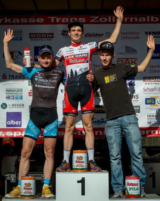 Men's stage 3 podium: Torsten Marx, Markus Bauer, Robert Mennen