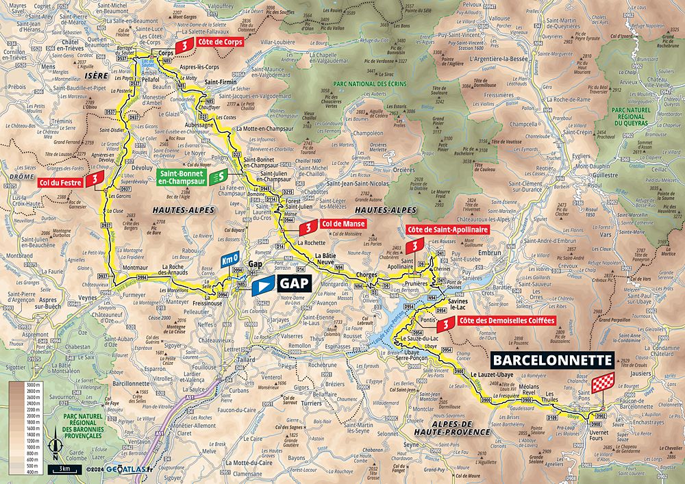2024 Tour de France maps and profiles