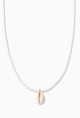 Beaded Puka Shell Necklace 