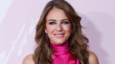 British actress Elizabeth Hurley attends the "Cancer Ball" Charity Dinner presented by Elle Magazine at the Royal Theatre on October 20, 2022 in Madrid, Spain.