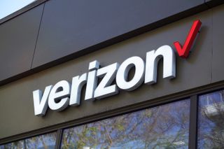 Verizon sign on the side of a building