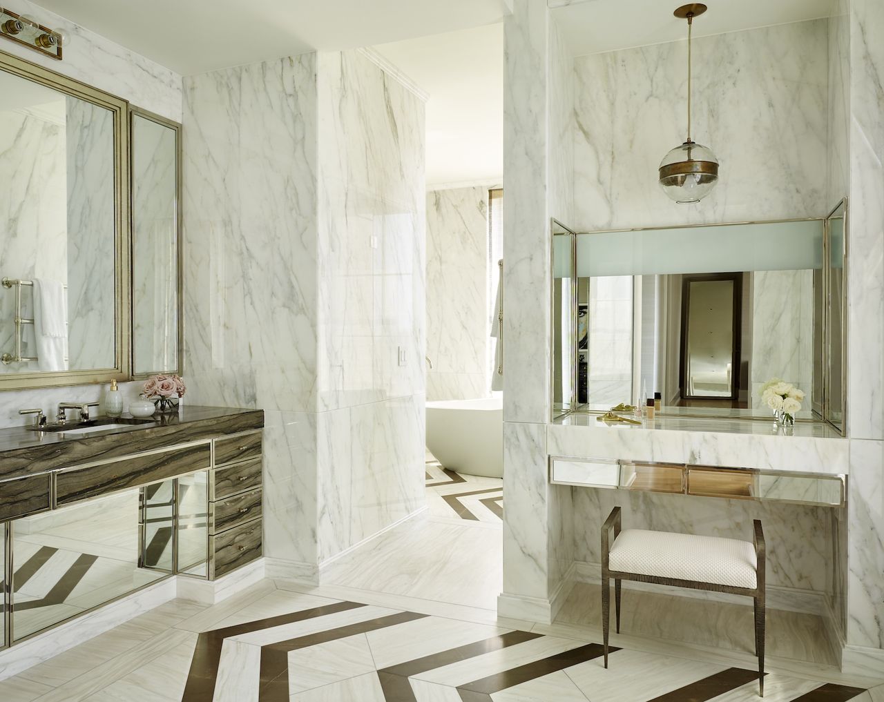 Marble bathroom flooring ideas: 10 luxury marble schemes | Homes and ...