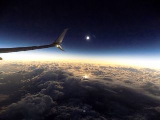 Total Solar Eclipse of March 2016 from Plane