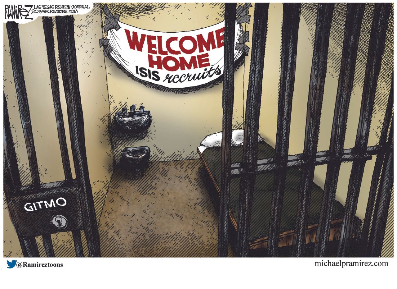 Political&amp;amp;nbsp;Cartoon&amp;amp;nbsp;U.S.&amp;amp;nbsp;ISIS recruits Guantanamo Bay Prison