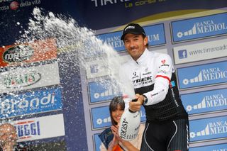 Time trial stage winner Fabian Cancellara