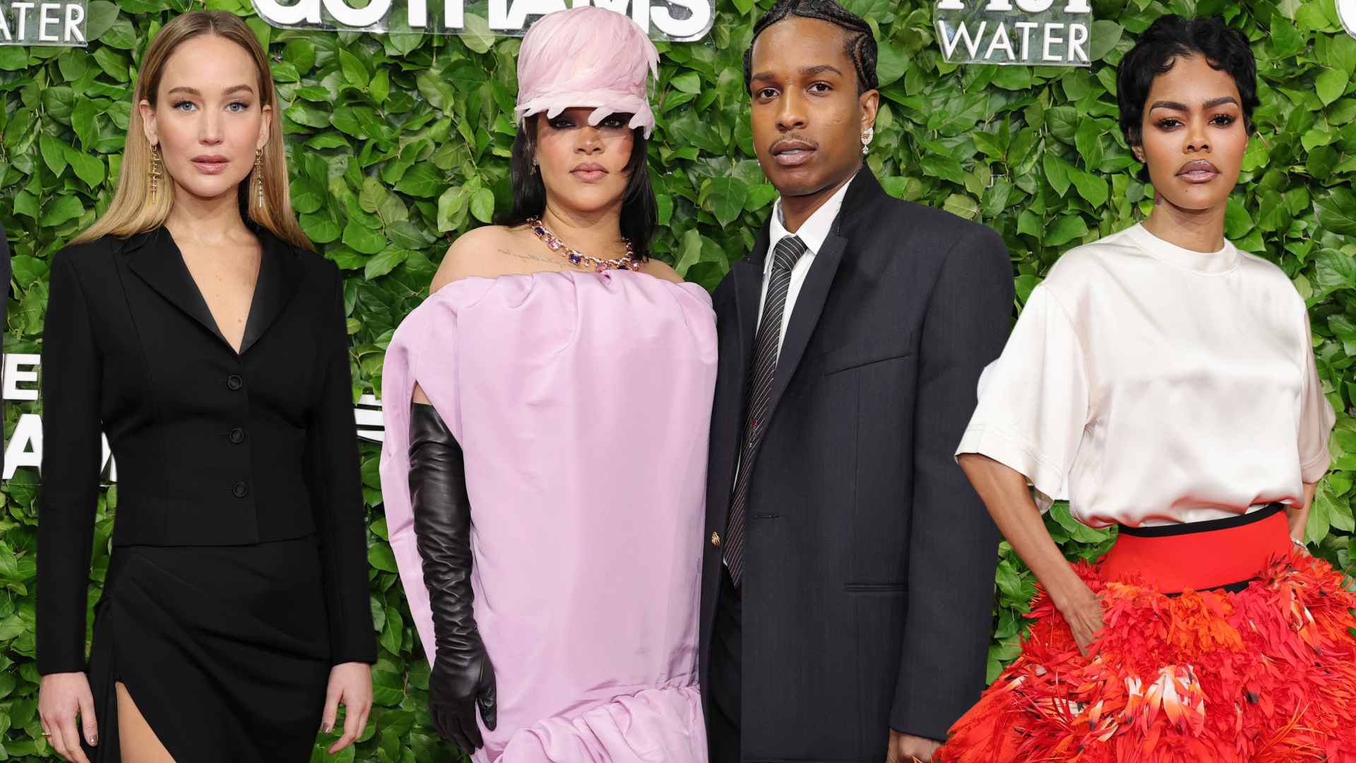 celebrities collage at the 2025 Gotham Awards