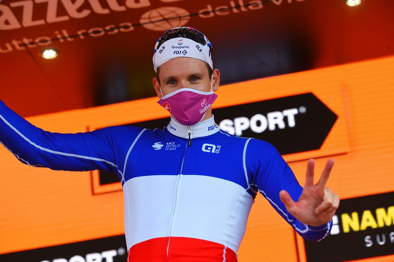 Giro d'Italia 2020 - 103th Edition - 7th stage Matera - Brindisi 143&Acirc;&nbsp;km - 09/10/2020 - Arnaud Demare (FRA - Groupama - FDJ) - Peter Sagan (SVK - Bora - Hansgrohe) - photo Dario Belingherii/BettiniPhoto&Acirc;&copy;2020