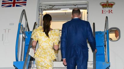 Prince William and Kate Middleton on a royal tour