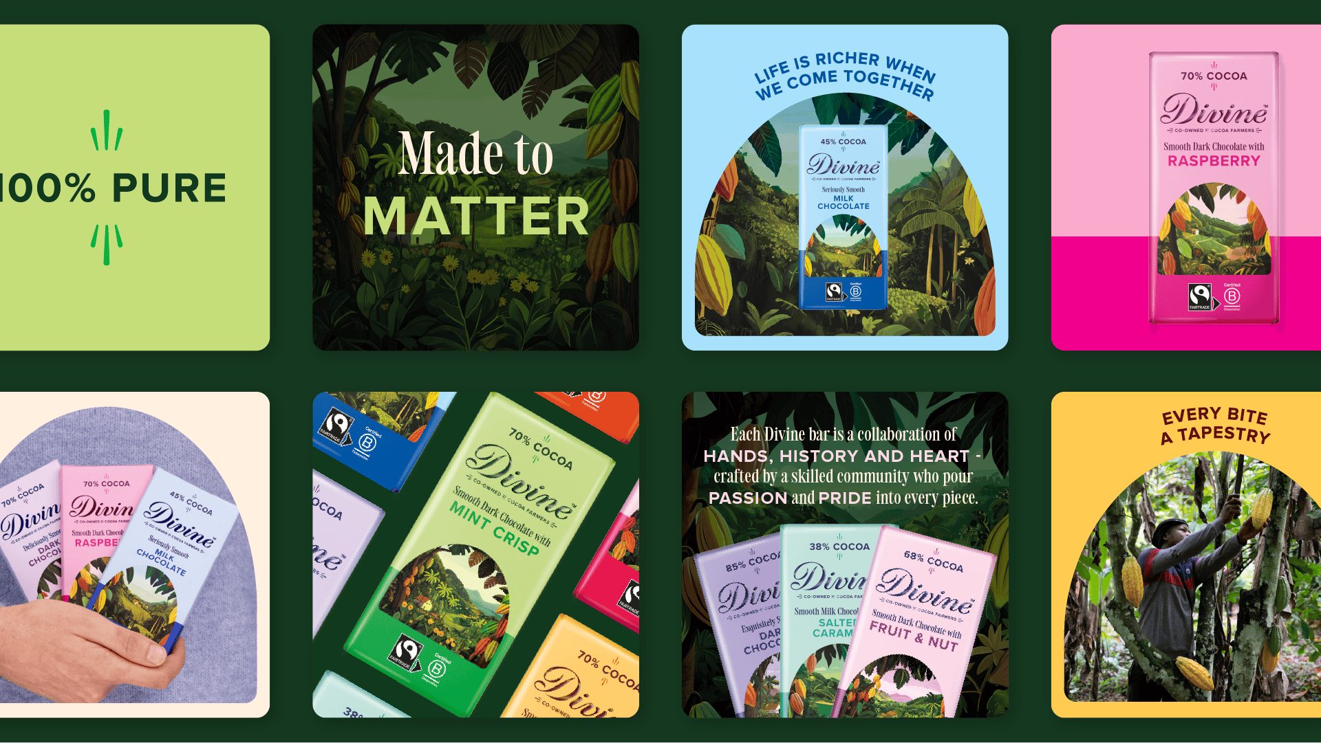 Wildish &amp;amp; Co. rebrand for Divine chocolate