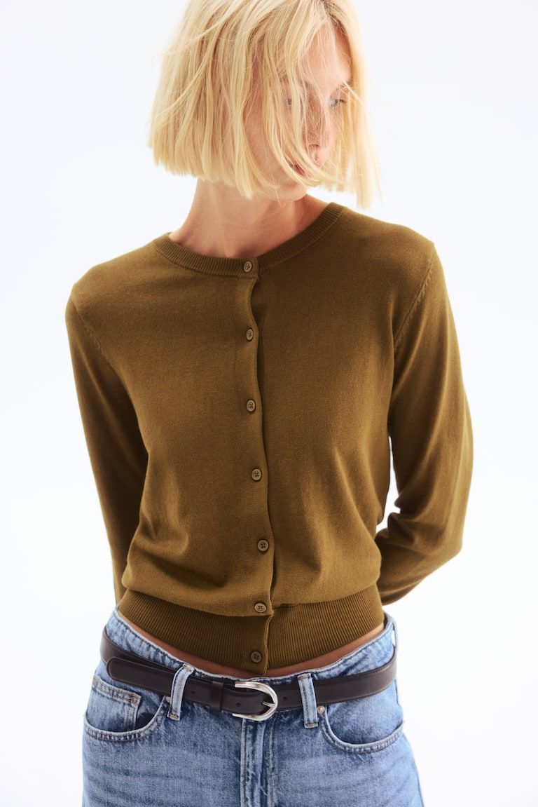 Fine-Knit Cardigan