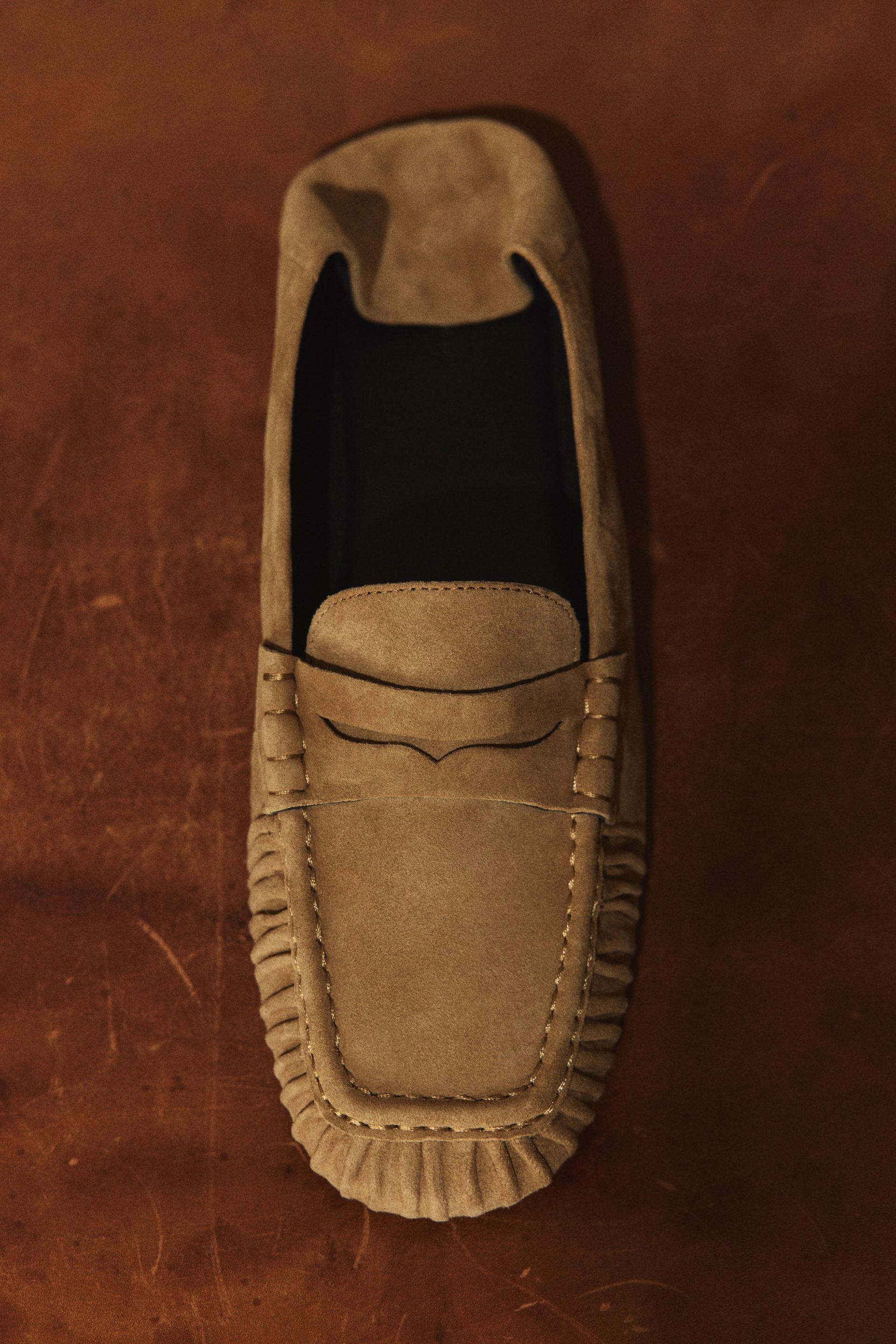 Leather Loafers - Burgundy