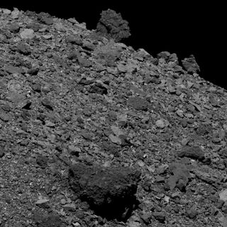 OSIRIS-REx captured this image of the asteroid Bennu on April 12, 2019.