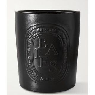 black baies diptyque candle in a jar