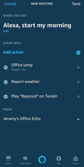 Alexa App Screenshot Routine 10