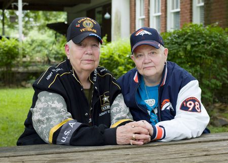 portrait of Hank, 76, and Samm, 67, North Little Rock, AR, 2015