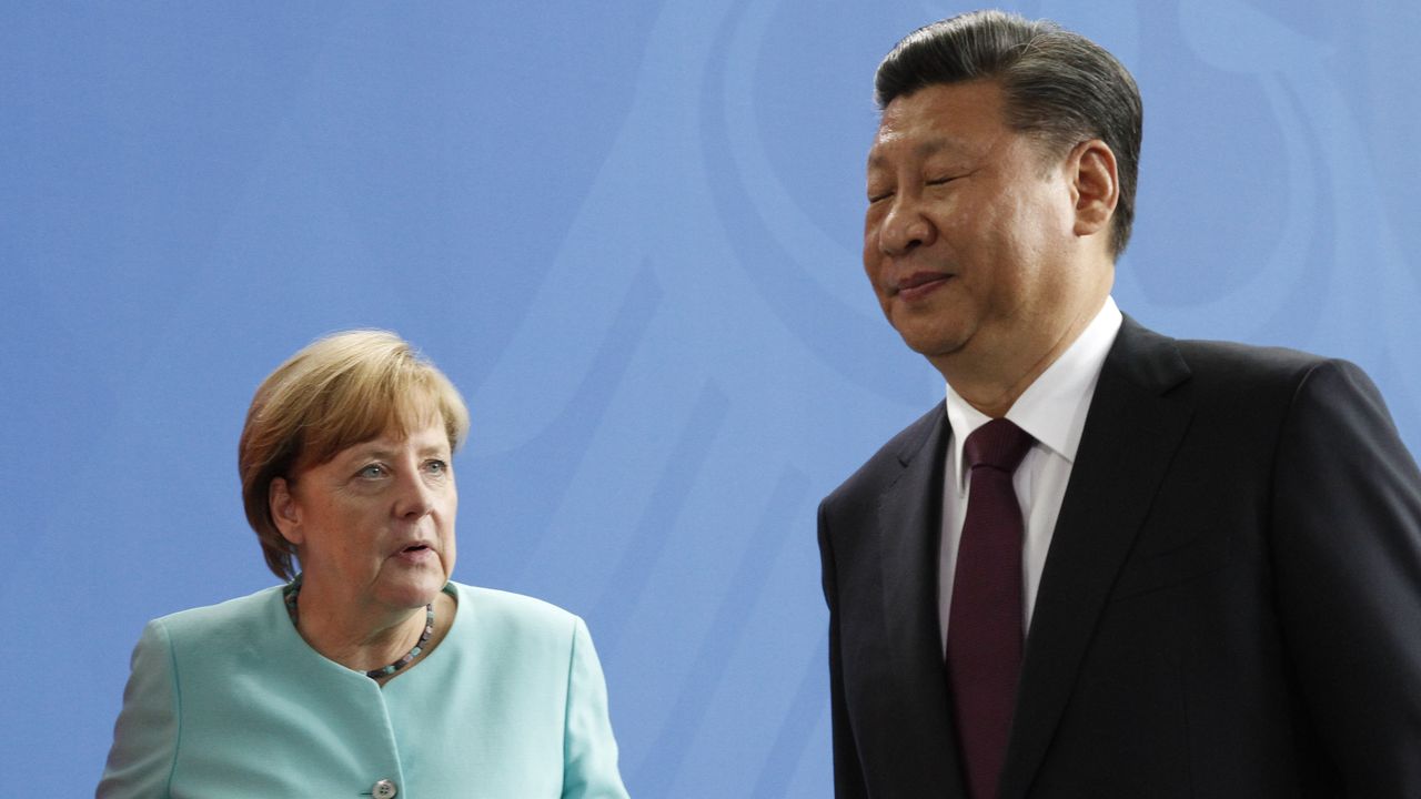 Angela Merkel and Xi Jinping