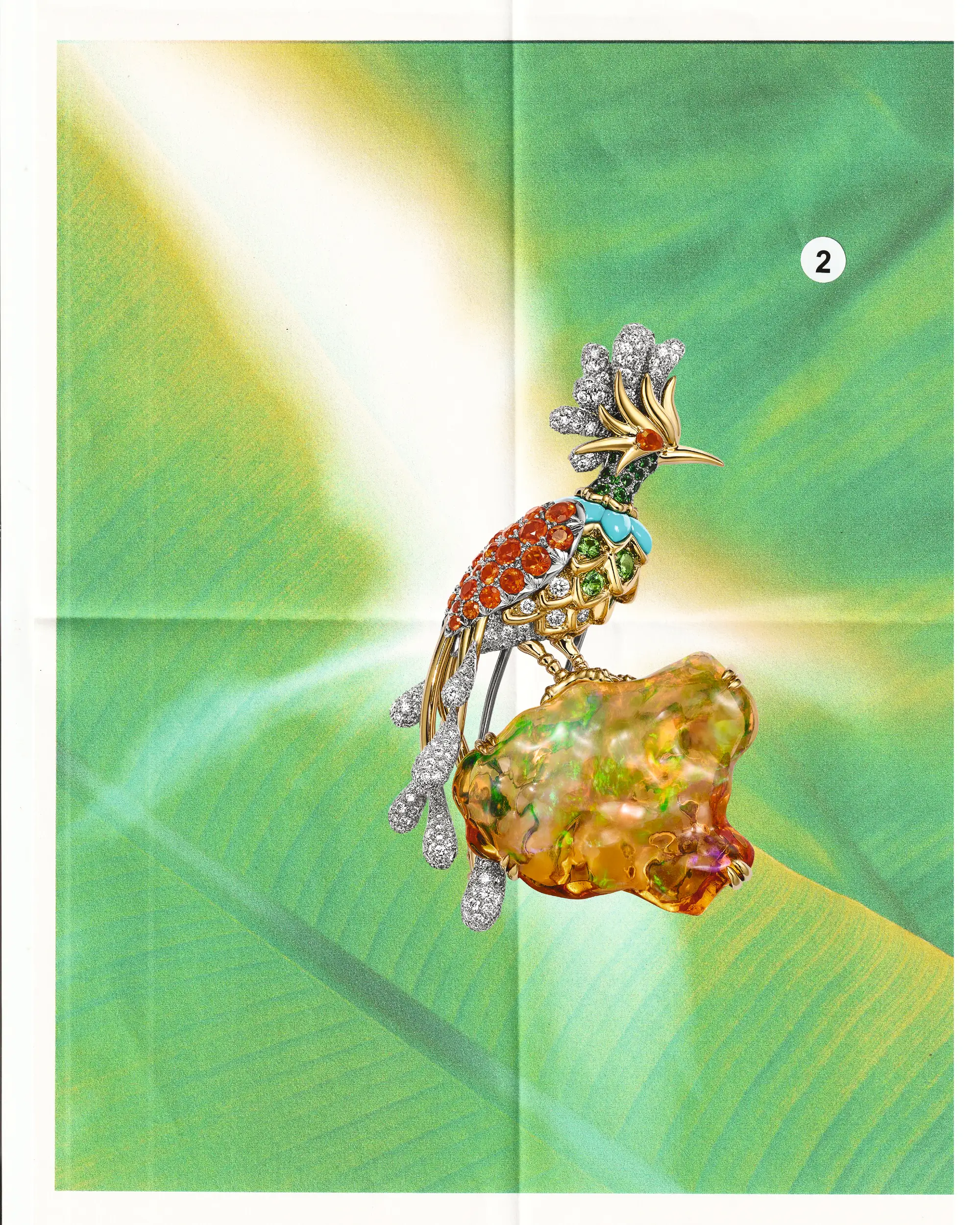 A colourful jewelled bird piece by TIFFANY &amp;amp; CO.