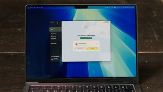 Norton VPN app running on Mac laptop