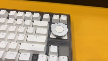 Wooting's new knob on display at its booth at Computex 2026.