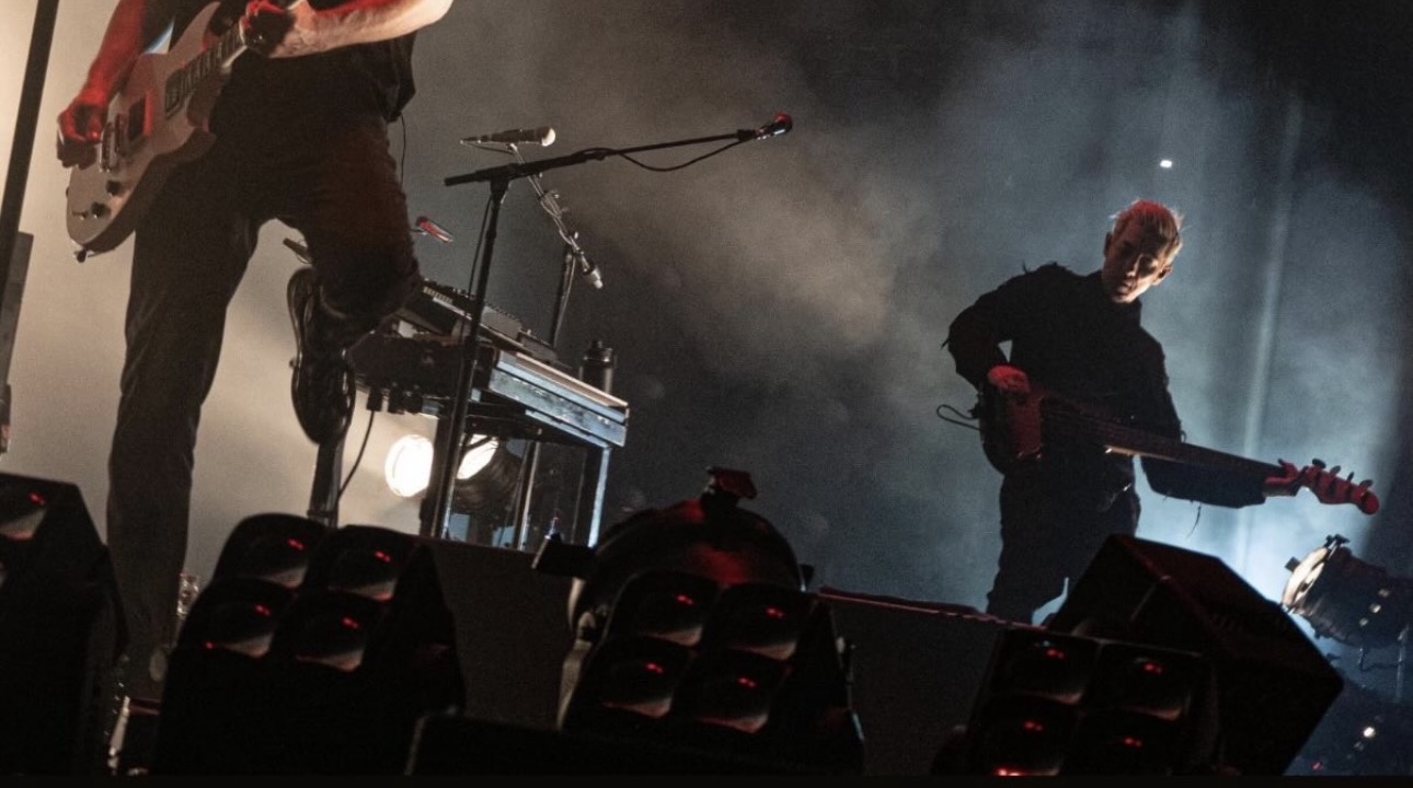 Stu Brooks onstage with Nine Inch Nails