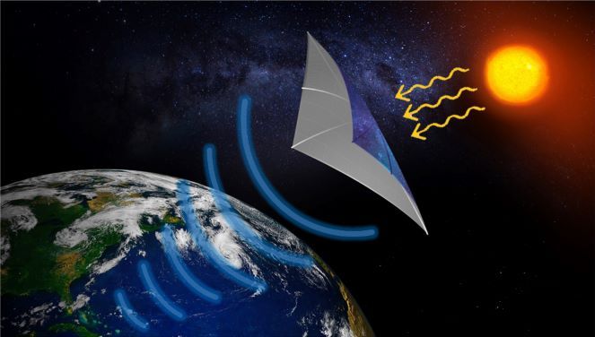 A depiction of the Air Force Research Laboratory&#039;s Space Solar Power Incremental and Demonstrations Research (SSPIDR) project, which aims to beam solar power from space to Earth. SSPIDR consists of several small-scale flight experiments that will mature technology needed to build a prototype solar power distribution system.