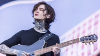 American guitarist Tim Henson of the band Polyphia performs live on stage at the annual Rock Am Ring festival at Nuerburgring on June 09, 2024 in Nuerburg, Germany