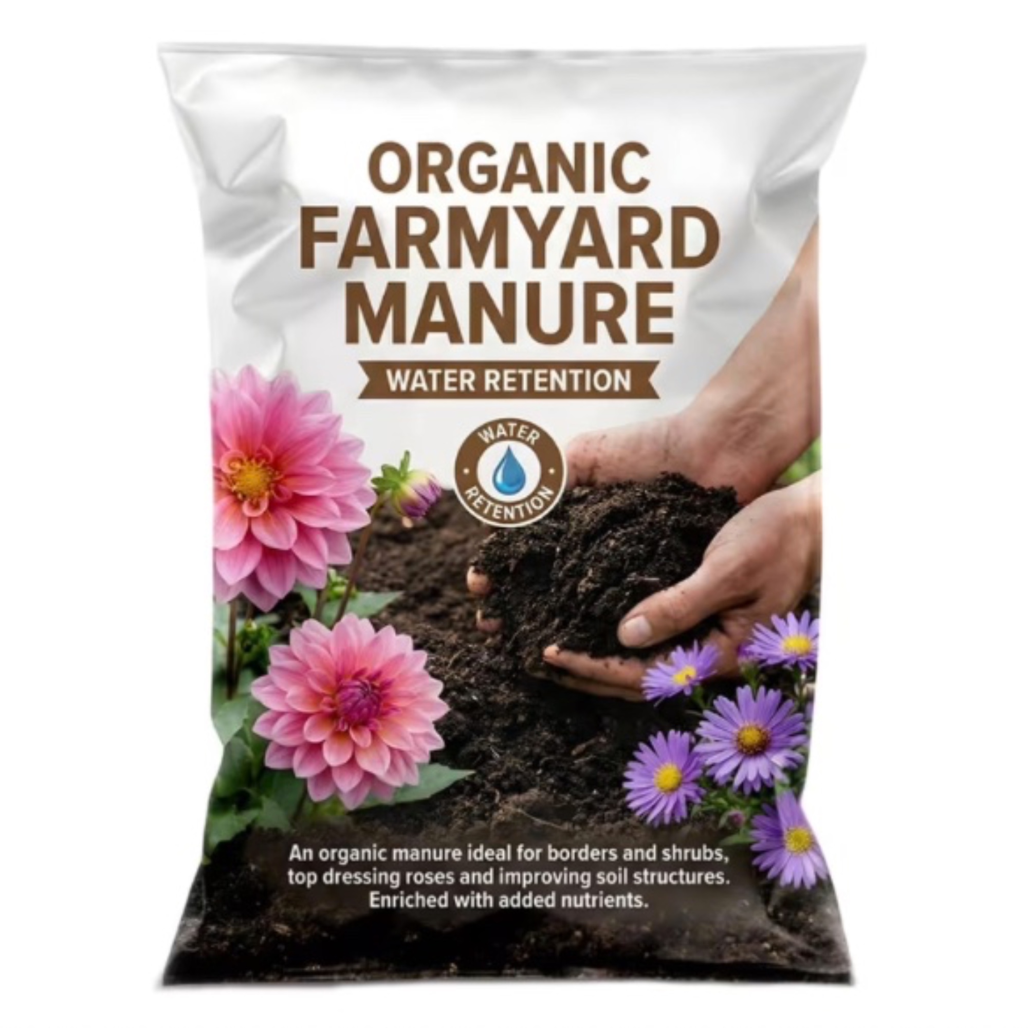 Organic Farmyard Manure for Gardeners, 40 Litres