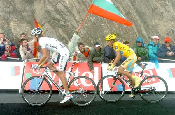 Contador and Schleck were so evenly matched on the climb that neither gained an advantage.