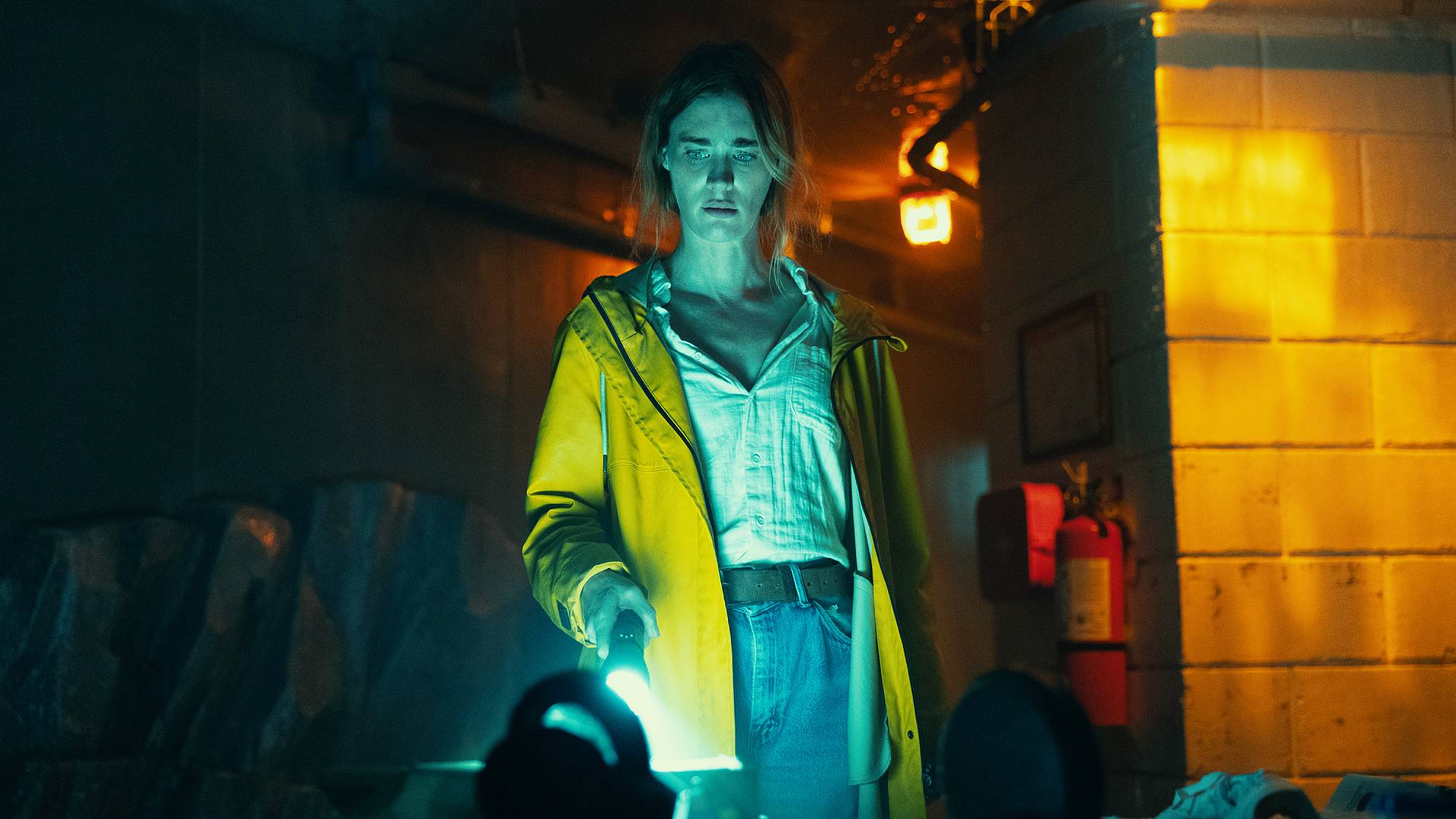Mackenzie Davis as Fonda Lee in "Below" on Netflix