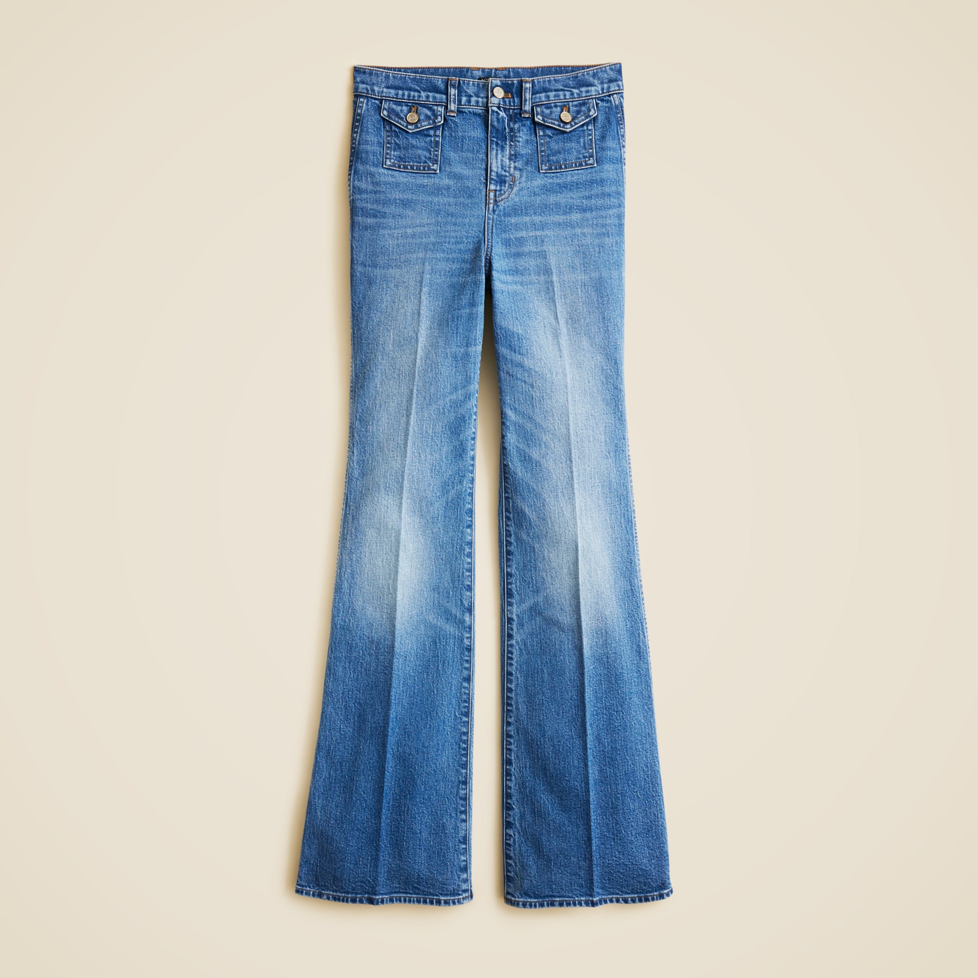 Tall Vintage Flare Jean With Flap Pockets