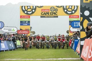 Stage 1 of Cape Epic gets underway in Saronsberg in 2019